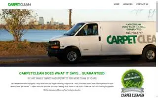 CarpetClean of Mounds View website