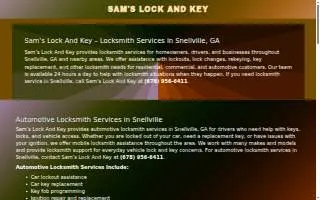Sams Lock & Key of Mounds View website