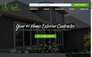 Apple Exteriors & Remodeling website