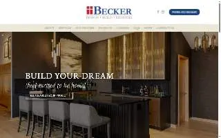Becker Building & Remodeling website