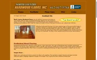 North Country Hardwood Floors website