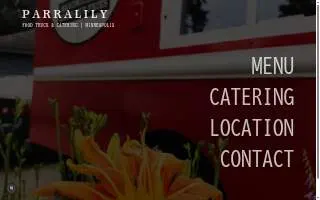 Parralily Food Truck website
