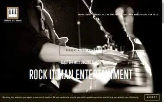 Rock It Man Entertainment website