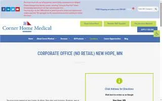 Corner Home Medical-Corporate Office (No Retail) website