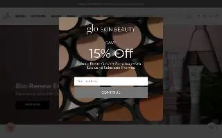 Glo Skin Space website