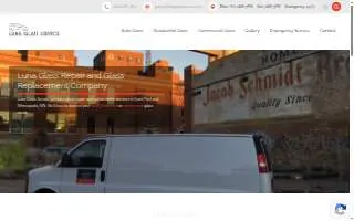 Luna Glass Service LLC of New Hope website