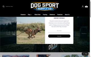 Dog Sport Supply website