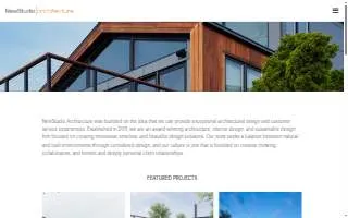 NewStudio Architecture of New Prague website