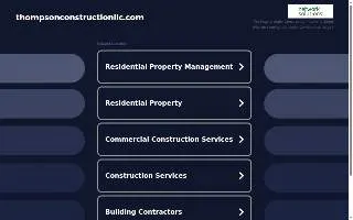 Thompson Construction and Remodeling LLC website