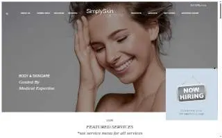 Simply Skin MEDSPA website