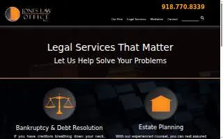 Jones Law Office website
