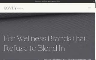 Kōvly Studio - Brand + Marketing Agency of North Mankato website