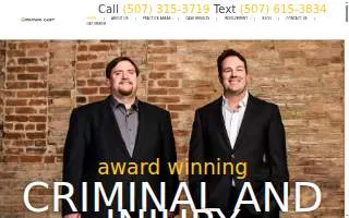 Knutson + Casey Law website