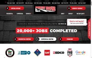 Schmidt Roofing of North Mankato website