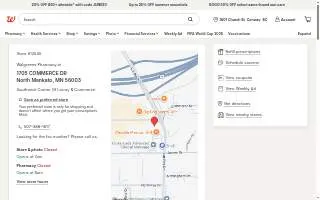 Walgreens Pharmacy of North Mankato website