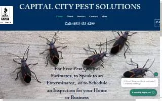 Capital City Pest Solutions of North St. Paul website