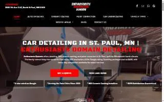 Enthusiasts Domain Detailing and Ceramic Coating website