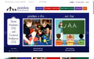 Paidea Child Development Center website