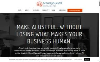 Brand Yourself Consulting website