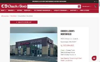 Chuck & Don's Pet Food & Supplies of Northfield website