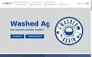 Washed Again Laundry Center website