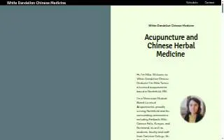 White Dandelion Chinese Medicine website