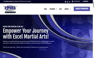 Excel Martial Arts of Oakdale website