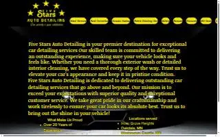 Five Stars Auto Detailing of Oakdale website