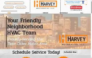 Harvey Mechanical LLC website