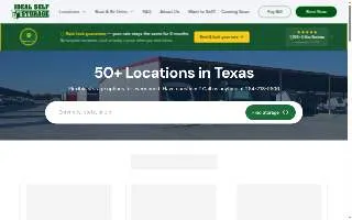 Ideal Storage website
