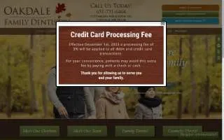 Oakdale Family Dentistry website