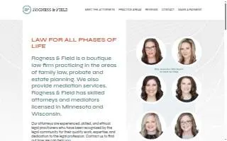 Rogness & Field, P.A. website