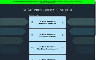 St. Paul Pressure Washing website
