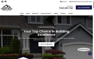 Crazy Peak Construction website