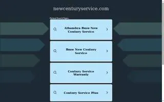 New Century Service website