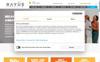 RAYUS Radiology website