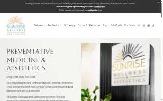 Sunrise Wellness website