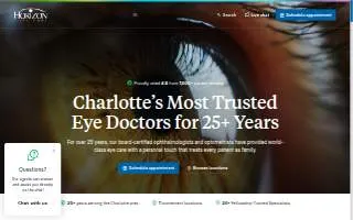 Horizon EyeCare website