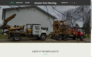 Jensen Tree Moving website