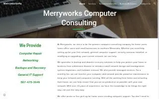 Merryworks Computer Consulting website