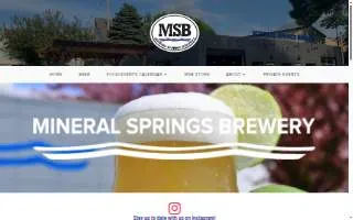 Mineral Springs Brewery website
