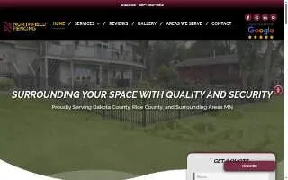 Northfield Fencing website