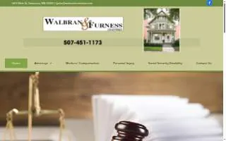 Walbran & Furness Law firm website