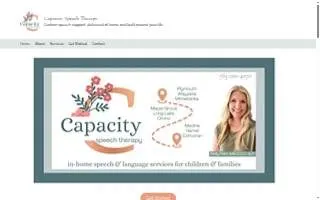 Capacity Speech Therapy website