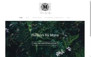 Flowers By Myra website
