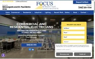 Focus Electrical Contractors website
