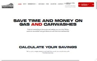 Members Car Wash And Fuel website
