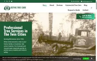 Ostvig Tree Care website