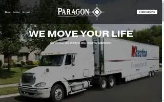 Paragon Moving & Storage website