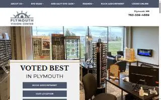 Plymouth Vision Center website
